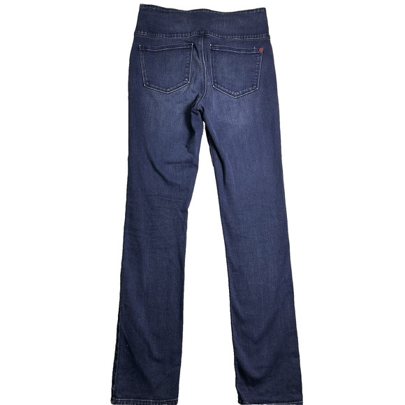Spanx The Signature Straight Jeans Womens 29 Pull On Side Zip Comfort Staple - Picture 2 of 11
